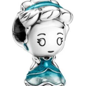 New Pandora Cinderella Disney Blue Charm Bead